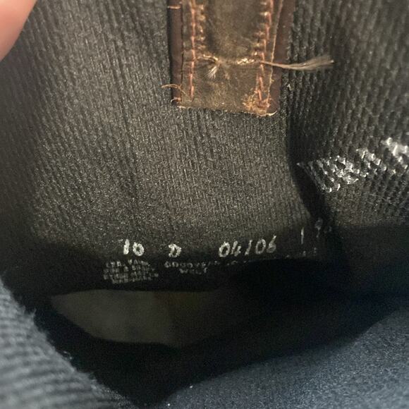 Durango Men Brown Western Cowboy Leather Slouch Almond Toe Boots Size 10 D - Picture 13 of 13